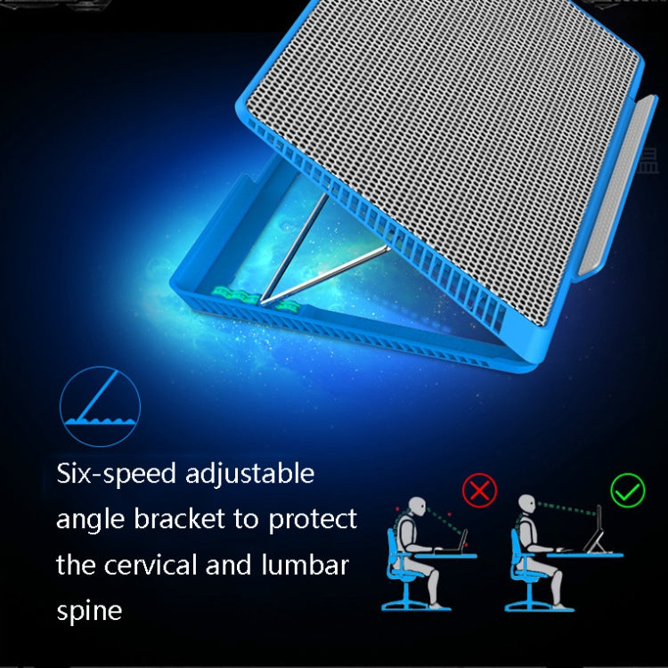 NUOXI X8 Aluminum Alloy Notebook Radiator Computer Multi-File Adjustment Bracket(Blue) - Cooling Pads by NUOXI | Online Shopping South Africa | PMC Jewellery | Buy Now Pay Later Mobicred