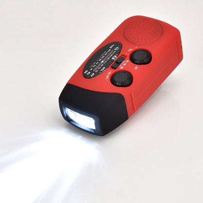 HRD-902 Multifunctional Hand Crank Solar Power LED Flashlight Emergency  Alarm FM Radio - Radio Player by PMC Jewellery | Online Shopping South Africa | PMC Jewellery | Buy Now Pay Later Mobicred