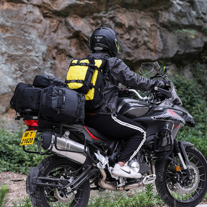 Rhinowalk Multi-Function Motorcycle Rear Seat Bag Combination Rear Shelf Pannier, Colour: Yellow 20L - Bags & Luggages by Rhinowalk | Online Shopping South Africa | PMC Jewellery | Buy Now Pay Later Mobicred