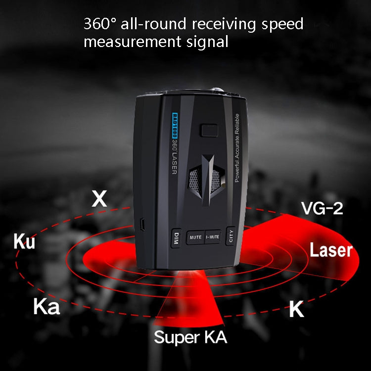 RAD1000 Car Laser Radar Speedometer Car Mobile Speed Radar Electronic Dog - Radar Detectors by PMC Jewellery | Online Shopping South Africa | PMC Jewellery