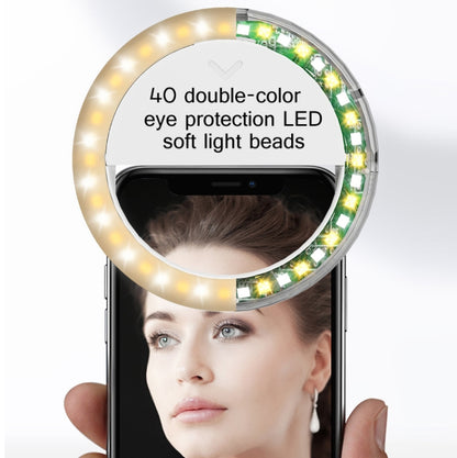 2 PCS XJ17 Large-Capacity Live Video Conference Fill Light Ring Light Mobile Phone Selfie LED Fill Light(Round) - Selfie Light by PMC Jewellery | Online Shopping South Africa | PMC Jewellery | Buy Now Pay Later Mobicred