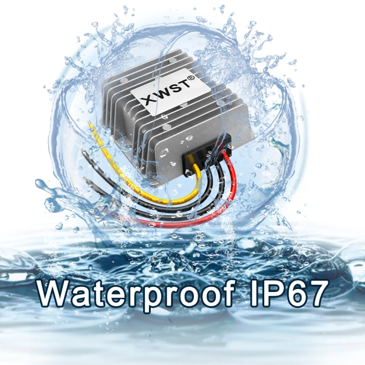 XWST DC 12/24V To 5V Converter Step-Down Vehicle Power Module, Specification: 12/24V To 5V 10A Medium Aluminum Shell -  by PMC Jewellery | Online Shopping South Africa | PMC Jewellery | Buy Now Pay Later Mobicred