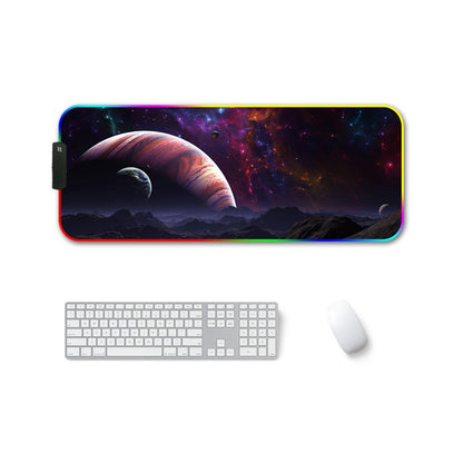 250x350x3mm F-01 Rubber Thermal Transfer RGB Luminous Non-Slip Mouse Pad(Vast Starry Sky) - Mouse Pads by PMC Jewellery | Online Shopping South Africa | PMC Jewellery | Buy Now Pay Later Mobicred