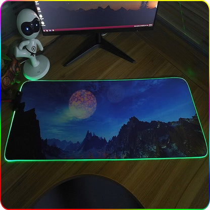 250x350x3mm F-01 Rubber Thermal Transfer RGB Luminous Non-Slip Mouse Pad(Vast Starry Sky) - Mouse Pads by PMC Jewellery | Online Shopping South Africa | PMC Jewellery | Buy Now Pay Later Mobicred