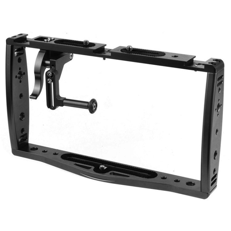 Diving Dual Handheld Grip Bracket Stabilizer Extension Phone Clamp Camera Rig Cage Underwater Case for GoPro HERO9 /8 /7, Colour: Black Bracket + Shutter - Camera Cage by PMC TechLife | Online Shopping South Africa | PMC TechLife | Buy Now Pay Later Mobicred
