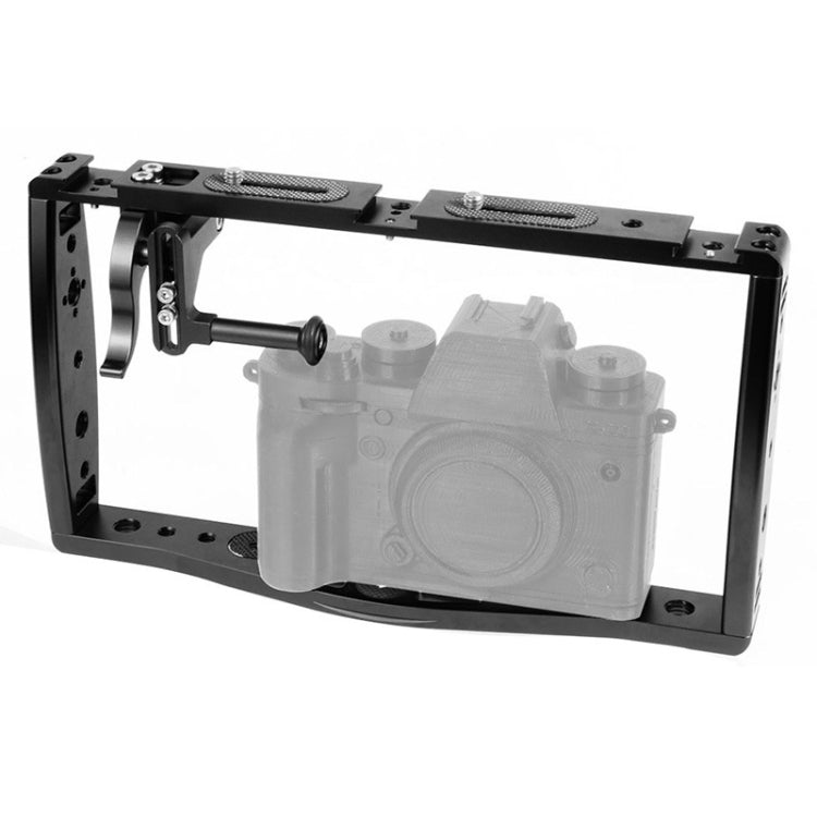 Diving Dual Handheld Grip Bracket Stabilizer Extension Phone Clamp Camera Rig Cage Underwater Case for GoPro HERO9 /8 /7, Colour: Black Bracket + Shutter - Camera Cage by PMC TechLife | Online Shopping South Africa | PMC TechLife | Buy Now Pay Later Mobicred