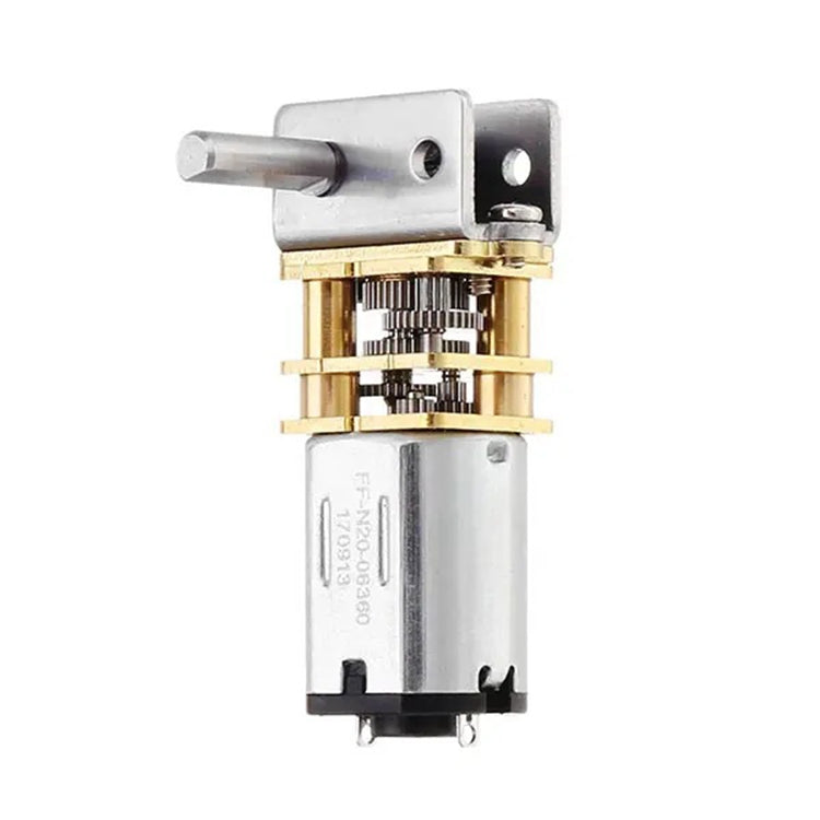 GW12N20 Worm Gear Low Speed Motor Ultra Mini Gear Power-Off Self-Locking Motor For Smart Car Robot(12V 60RPM) - Motor Module by PMC Jewellery | Online Shopping South Africa | PMC Jewellery | Buy Now Pay Later Mobicred