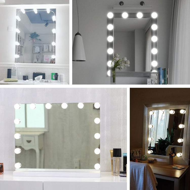 LED Makeup Lamp Mirror Front Beauty Fill Light Hand Sweep Sensation Lamp, Power source: 14 Bulbs - Sensor LED Lights by PMC TechLife | Online Shopping South Africa | PMC TechLife | Buy Now Pay Later Mobicred