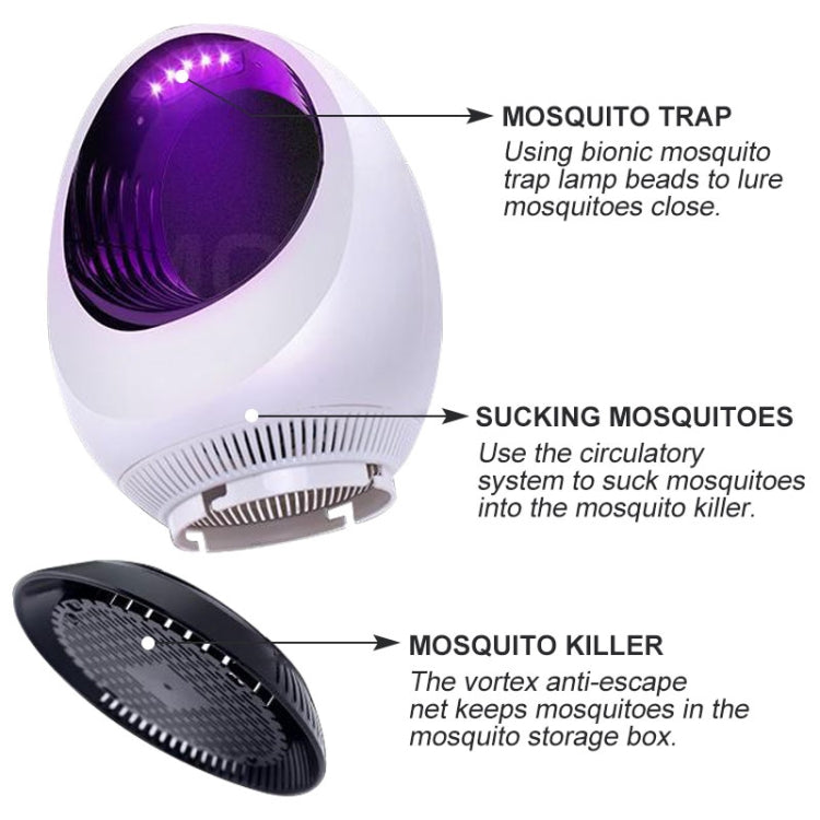 168 LED Photocatalyst Mosquito Killer Lamp Household Mosquito Catching Lamp(White) - Repellents by PMC Jewellery | Online Shopping South Africa | PMC Jewellery | Buy Now Pay Later Mobicred