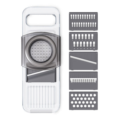 Multi-Function Slicker Kitchen Gadget Potato Slice Grater, Colour: Six Knives Gray - Cutter & Peeler by PMC Jewellery | Online Shopping South Africa | PMC Jewellery | Buy Now Pay Later Mobicred