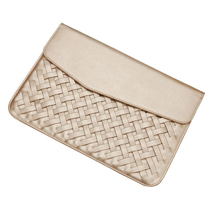 Hand-Woven Computer Bag Notebook Liner Bag, Applicable Model: 13 inch (A1466 / A1369 / A1502 / A1425 / A1466 / A1369 / A1502)(Golden) - 13.3 inch by PMC Jewellery | Online Shopping South Africa | PMC Jewellery | Buy Now Pay Later Mobicred