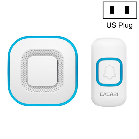 CACAZI V028F Wireless Music Doorbell without Battery, Plug:US Plug(White) - Wireless Doorbell by CACAZI | Online Shopping South Africa | PMC Jewellery
