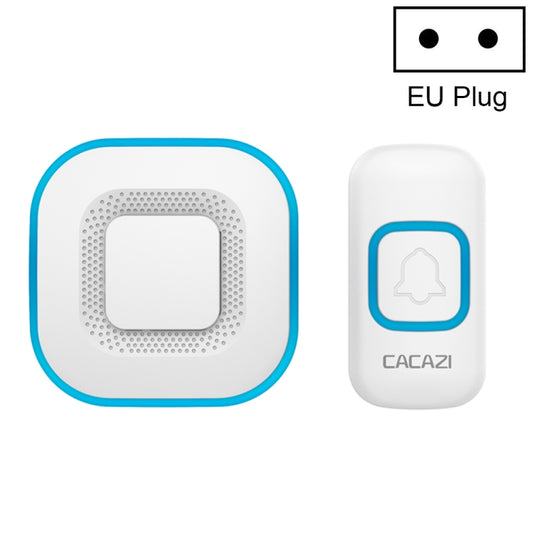 CACAZI V028F Wireless Music Doorbell without Battery, Plug:EU Plug(White) - Wireless Doorbell by CACAZI | Online Shopping South Africa | PMC Jewellery