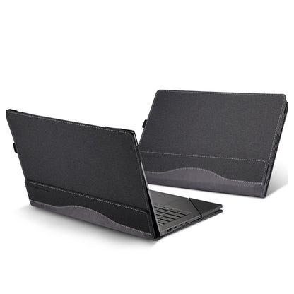 For Samsung Galaxy Book 3 Ultra 16 Inch Leather Laptop Anti-Fall Protective Case(Black) - 15.6 - 17 inch by PMC Jewellery | Online Shopping South Africa | PMC Jewellery | Buy Now Pay Later Mobicred