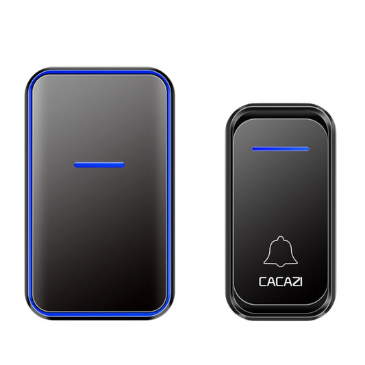 CACAZI Home Smart Digital Wireless Doorbell Remote Electronic Doorbell Elderly Pager, Style: US Plug(Black) - Wireless Doorbell by CACAZI | Online Shopping South Africa | PMC Jewellery