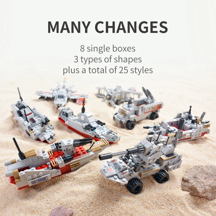 Aircraft Carrier Shaped Children Building Blocks Small Particle Assembled Educational Toys(Red Sea Cruiser) - Building Blocks by PMC Jewellery | Online Shopping South Africa | PMC Jewellery | Buy Now Pay Later Mobicred