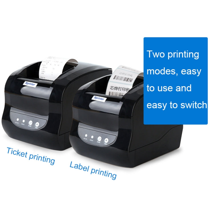 Xprinter XP-365B 80mm Thermal Label Printer Clothing Tag Supermarket Barcode Printer, Plug: US Plug(Bluetooth Version) - Printer by Xprinter | Online Shopping South Africa | PMC Jewellery | Buy Now Pay Later Mobicred