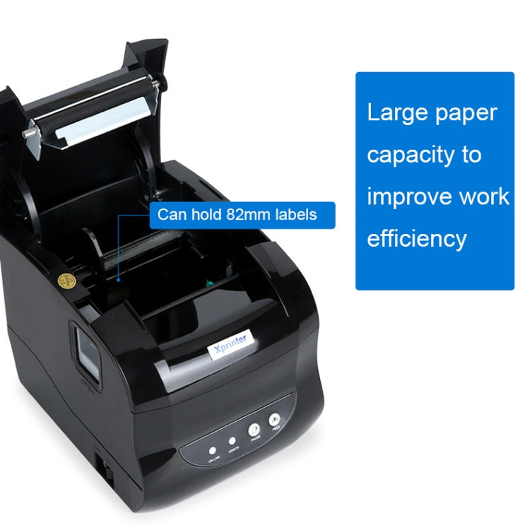 Xprinter XP-365B 80mm Thermal Label Printer Clothing Tag Supermarket Barcode Printer, Plug: UK Plug(Bluetooth Version) - free shipping - PMC TechLife - Order now!