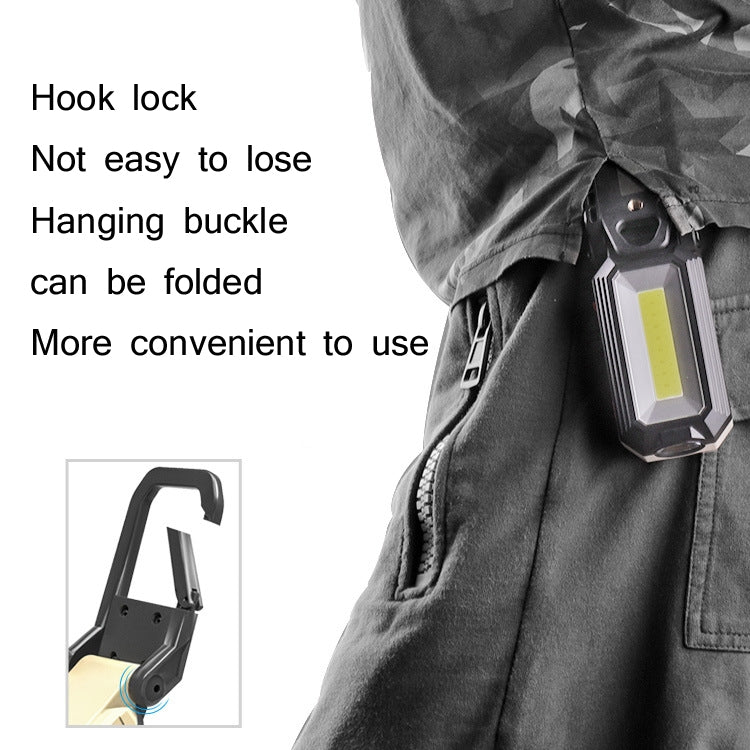W559 2 COB + T6 Glare Car Inspection Working Light USB Charging LED Folding Camping Lamp with Hook + Magnet - free shipping - PMC Jewellery - Order now!