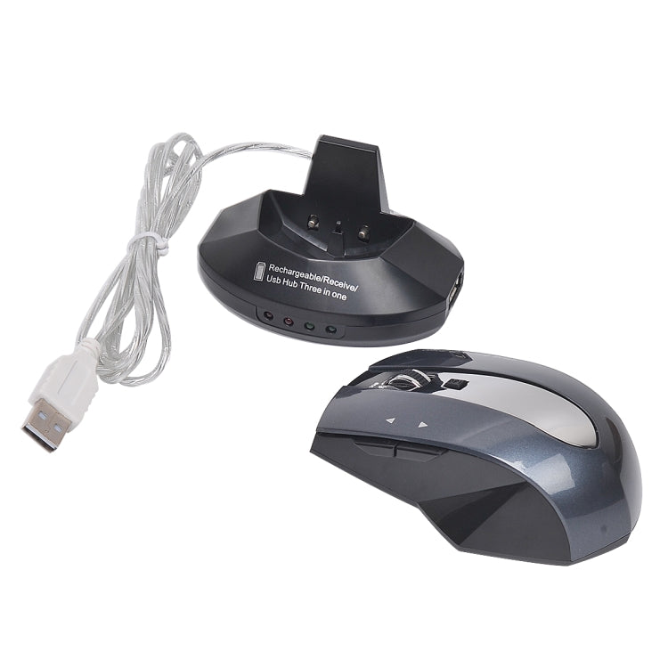 M-011G 2.4GHz 6 Keys Wireless Charging Mouse Office Game Mouse(Pearl White) - Wireless Mice by PMC Jewellery | Online Shopping South Africa | PMC Jewellery | Buy Now Pay Later Mobicred