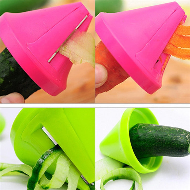 Kitchen Funnel Model Spiral Slicer Vegetable Shred Carrot Cutter(Red) - Cutter & Peeler by PMC TechLife | Online Shopping South Africa | PMC TechLife | Buy Now Pay Later Mobicred