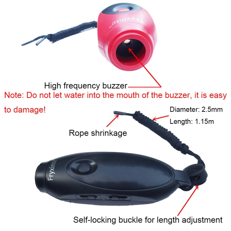 Fryxinte XT-7DS3 Adjustable High Decibel Sports Referee Electronic Whistle Emergency Rescue Training Whistle(Black) - Sporting goods by Fryxinte | Online Shopping South Africa | PMC Jewellery | Buy Now Pay Later Mobicred