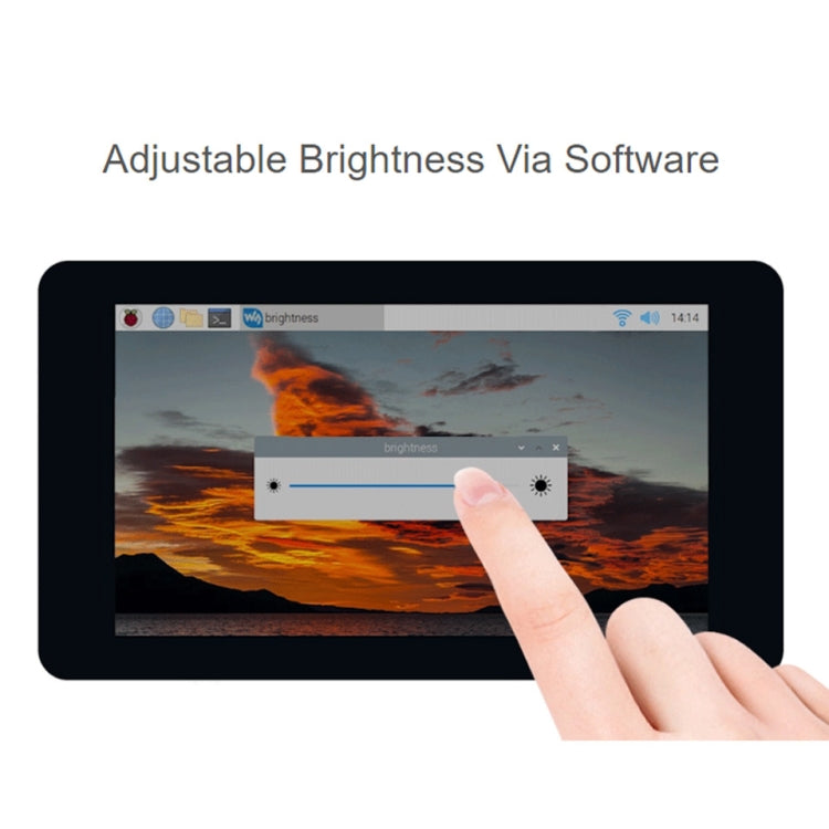Waveshare 7 inch 800��480 IPS Capacitive Touch Display, DSI Interface, 5-Point Touch with Case - free shipping - PMC TechLife - Order now!