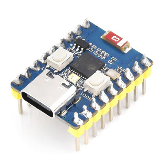 Waveshare 2.4GHz ESP32-C3 Mini Development Board, Based ESP32-C3FN4 Single-core Processor with Header - Boards & Shields by Waveshare | Online Shopping South Africa | PMC Jewellery | Buy Now Pay Later Mobicred