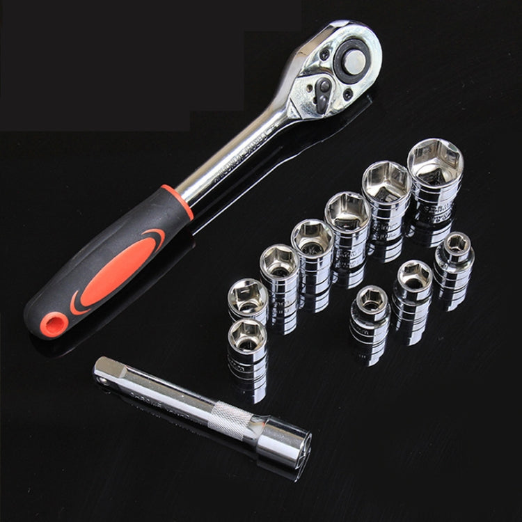 CY-0028 12 PCS/Set Auto Repair Tool Ratchet Quick Socket Wrench Hardware Box Combination, Model: 1/4 Small Fly - Hand Tool Sets by PMC Jewellery | Online Shopping South Africa | PMC Jewellery | Buy Now Pay Later Mobicred