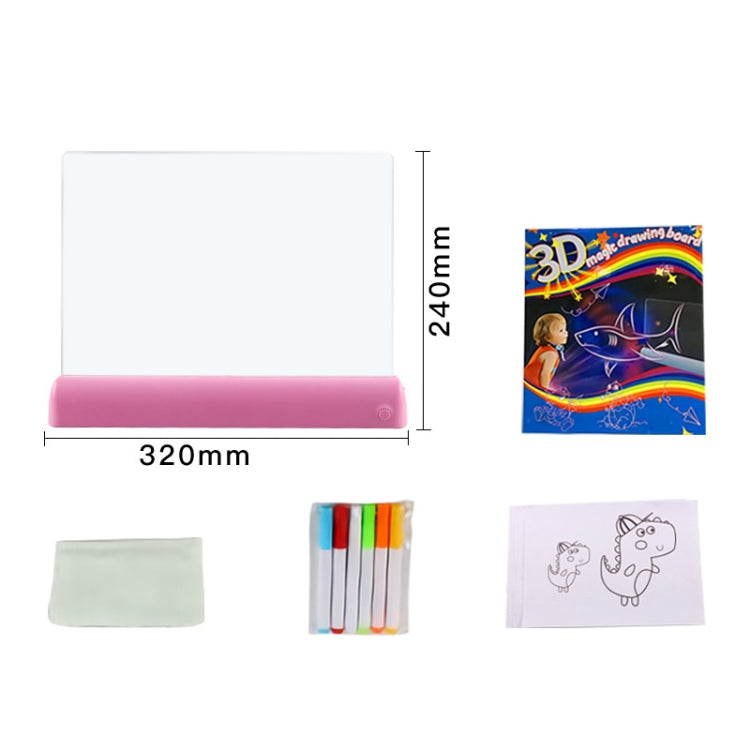 3D Painting Fluorescent Plate LED Shining Puzzle Children Graffiti Panel Handwritten Message Board(Blue) -  by PMC Jewellery | Online Shopping South Africa | PMC Jewellery | Buy Now Pay Later Mobicred