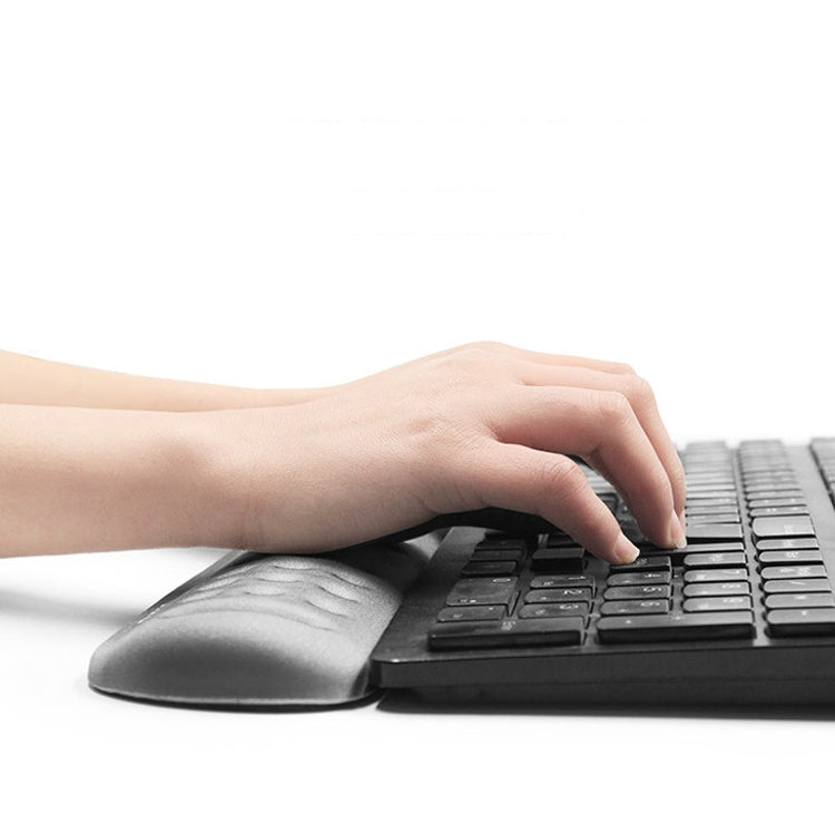 Baona Silicone Memory Cotton Wrist Pad Massage Hole Keyboard Mouse Pad, Style: Medium Keyboard Rest (Blue) - Mouse Pads by Baona | Online Shopping South Africa | PMC TechLife | Buy Now Pay Later Mobicred
