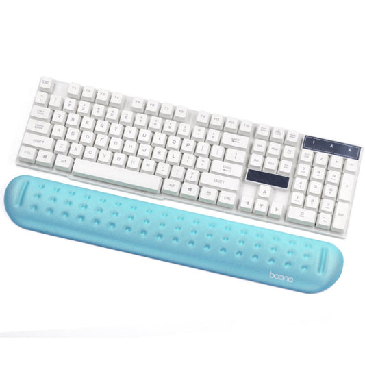 Baona Silicone Memory Cotton Wrist Pad Massage Hole Keyboard Mouse Pad, Style: Large Keyboard Rest (Blue) - Mouse Pads by Baona | Online Shopping South Africa | PMC Jewellery | Buy Now Pay Later Mobicred