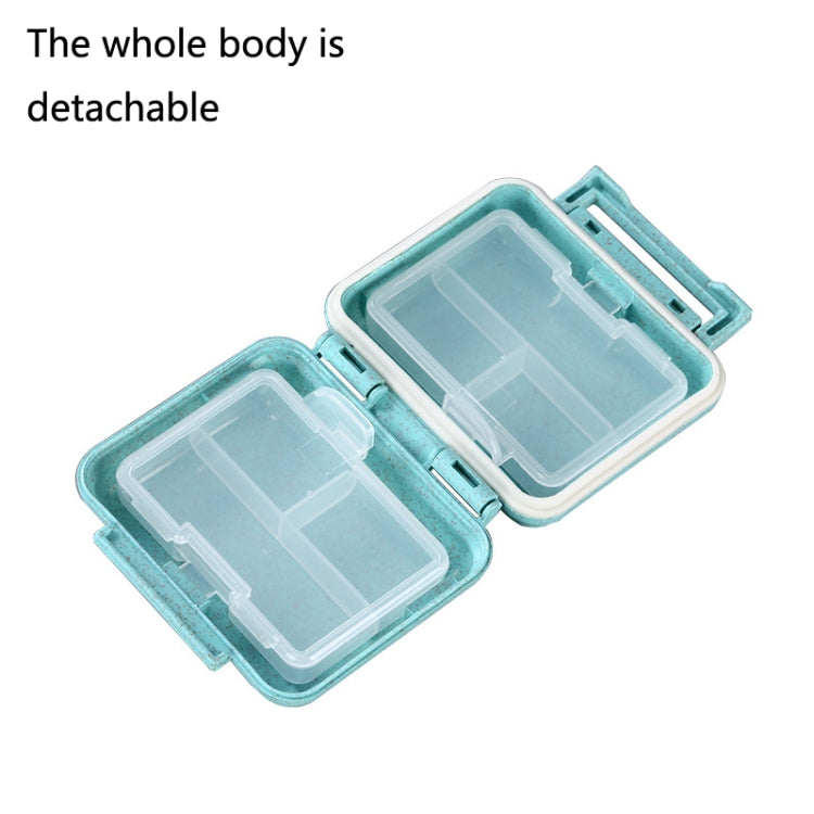 JS0018 Wheat Portable Sealed Pill Box with 6 Compartments For Pill Health Care Box(Solid Yellow) - free shipping - PMC TechLife - Order now!