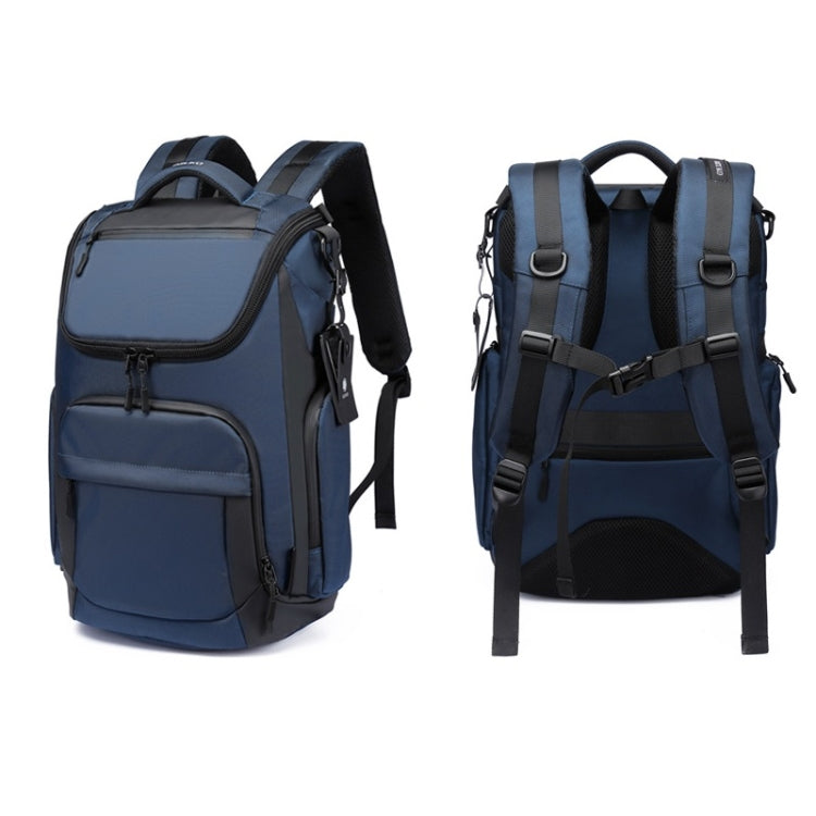 Ozuko 9409 Men Business 15.6-inch Laptop Backpack Travel Sports Leisure Backpack(Dark Blue) - Backpacks by Ozuko | Online Shopping South Africa | PMC Jewellery | Buy Now Pay Later Mobicred