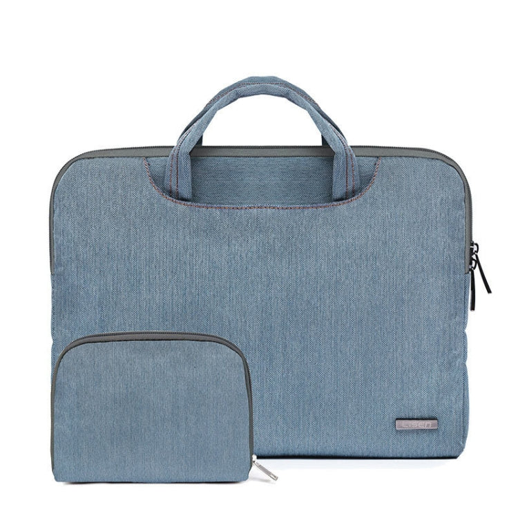 LiSEN LS-116 Simple Laptop Bag Business Laptop Liner Bag, Size: 15.6 inch(Snowflake Nylon Light Blue) - 15.6 - 17 inch by LiSEN | Online Shopping South Africa | PMC Jewellery | Buy Now Pay Later Mobicred