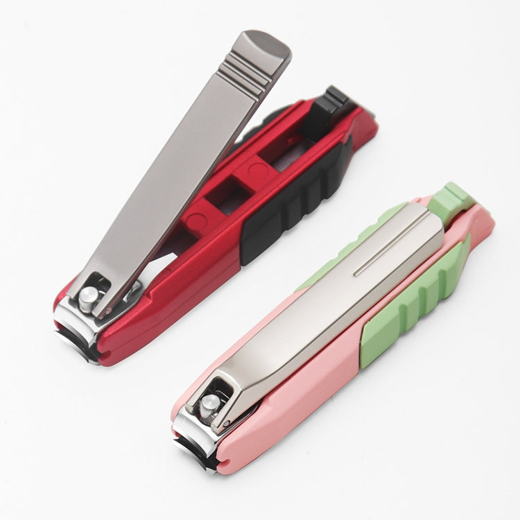 Anti-splash Nail Clippers Multifunctional Mobile Phone Holder Nail Clippers,Style: Matcha Green - Nail Art Equipment by PMC Jewellery | Online Shopping South Africa | PMC Jewellery | Buy Now Pay Later Mobicred