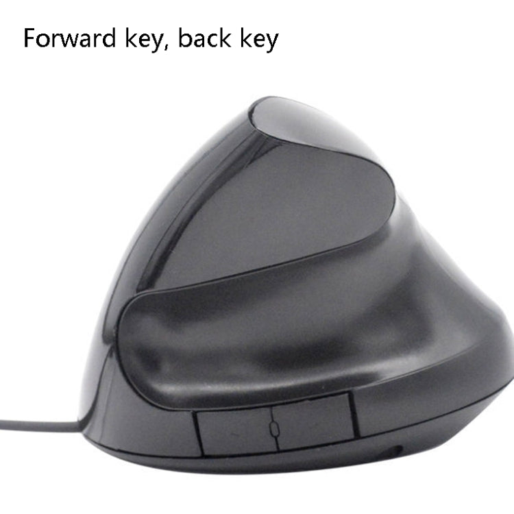 JSY-12 5 Keys USB Wired Vertical Mouse Ergonomic Wrist Brace Optical Mouse(Blue) - free shipping - PMC TechLife - Order now!