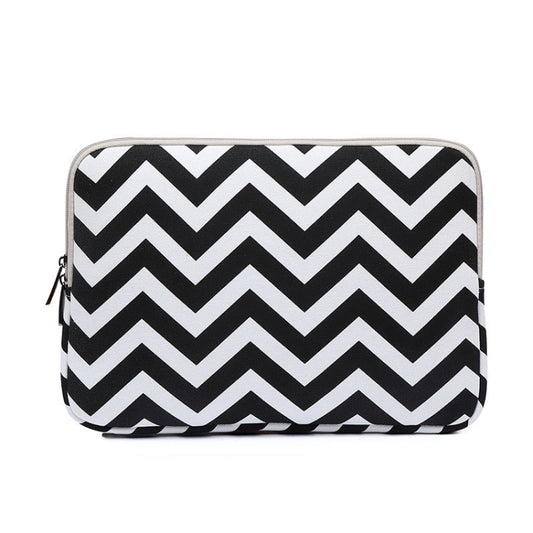 LiSEN LS-525 Wavy Pattern Notebook Liner Bag, Size: 10 inches(Black) - 10 - 11 inch by LiSEN | Online Shopping South Africa | PMC Jewellery | Buy Now Pay Later Mobicred