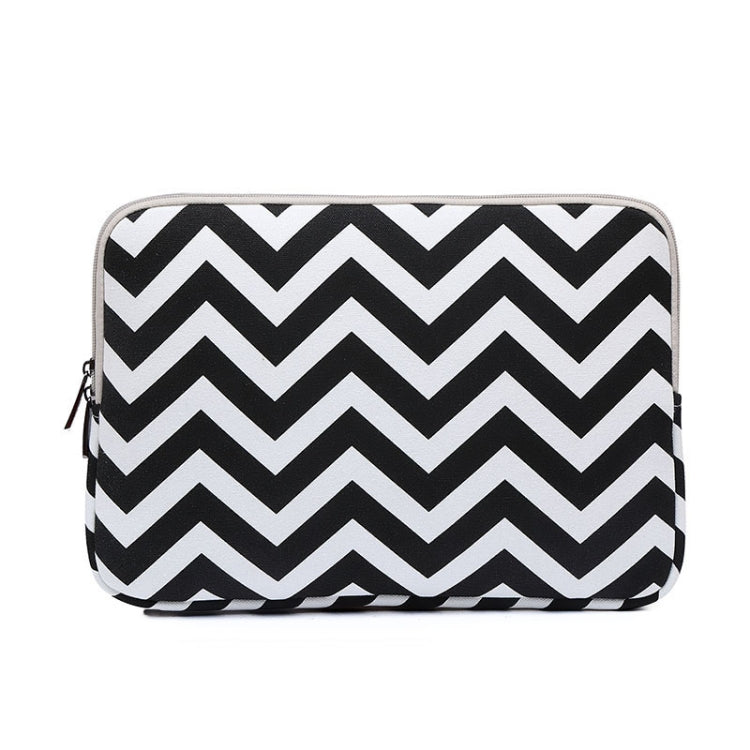 LiSEN LS-525 Wavy Pattern Notebook Liner Bag, Size: 13 inches(Black) - free shipping - PMC Jewellery - Order now!