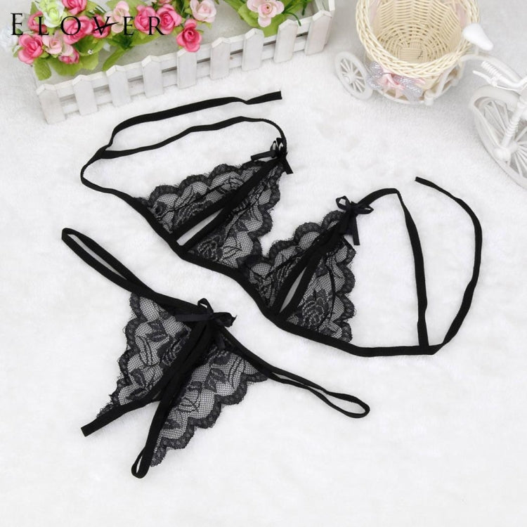 Lady Lotion Open Sexy Lace Three-Point Erotic Lingerie Open Panties Temptation Set(Pink) - Ladies Underwear by PMC Jewellery | Online Shopping South Africa | PMC Jewellery | Buy Now Pay Later Mobicred