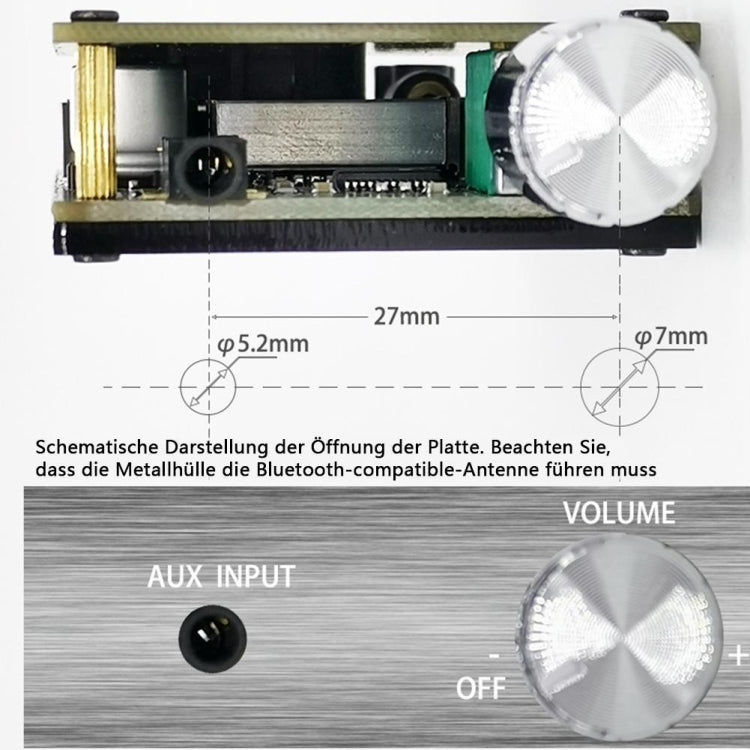 ZK-502C HIFI Wireless Bluetooth 5.0 TPA3116 Digital Power Audio Amplifier Board  50W X 2 Stereo AMP Amplificador Without Shell - Other Accessories by PMC Jewellery | Online Shopping South Africa | PMC Jewellery | Buy Now Pay Later Mobicred