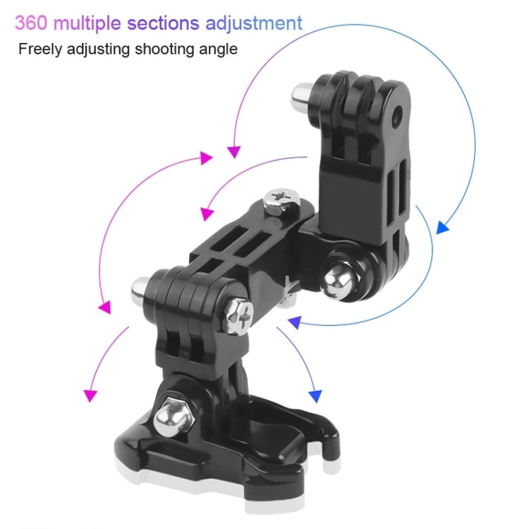 2 Set Cycling Helmet Adhesive Multi-Joint Arm Fixed Mount Set for GoPro Hero11 Black / HERO10 Black / GoPro HERO9 Black / HERO8 Black / HERO7 /6 /5 /5 Session /4 Session /4 /3+ /3 /2 /1, DJI Osmo Action and Other Action Cameras Style 3 -  by PMC Jewellery | Online Shopping South Africa | PMC Jewellery | Buy Now Pay Later Mobicred