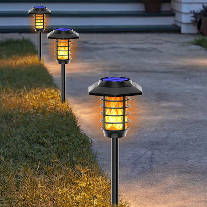 Solar LED Lawn Simulation Flame Lamp Outdoor Garden Lighting Landscape Light, Spec: 48 LED - Solar Lights by PMC Jewellery | Online Shopping South Africa | PMC Jewellery