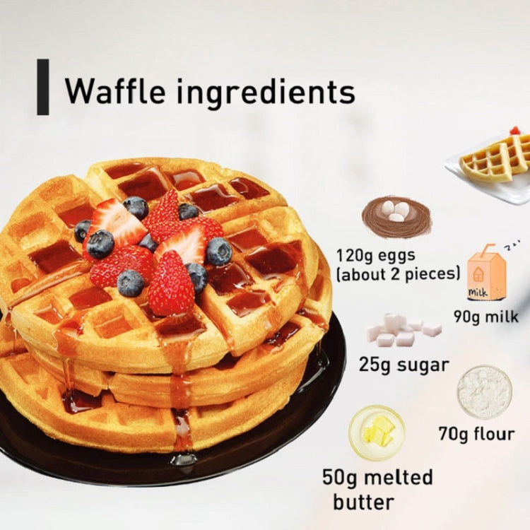 1000W Waffle Maker Breakfast Bread Maker Sandwich Maker Temperature Adjustable Electric Baking Pan(UK Plug) - free shipping - PMC TechLife - Order now!