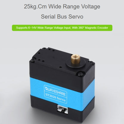 Waveshare 24703 25kg.cm Wide Range Voltage ST3020 Serial Bus Aervo - Other Accessories by Waveshare | Online Shopping South Africa | PMC Jewellery | Buy Now Pay Later Mobicred