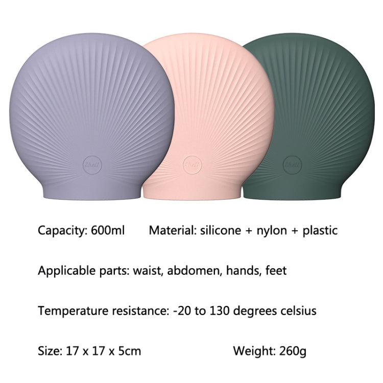 Shell Cartoon Silicone Water Injection Warm Water Bag Hand Warmer(Green) - Hot Water Bags by PMC TechLife | Online Shopping South Africa | PMC TechLife | Buy Now Pay Later Mobicred