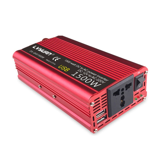 LVYUAN Car Inverter Dual USB Power Converter, Specification: 12V to 220V 1500W - Modified Square Wave by PMC Jewellery | Online Shopping South Africa | PMC Jewellery | Buy Now Pay Later Mobicred