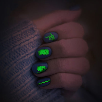 10 PCS Waterproof Sweat Proof Environmental Luminous DIY Nail Stickers(SN-140) - Nail Stickers by PMC Jewellery | Online Shopping South Africa | PMC Jewellery | Buy Now Pay Later Mobicred