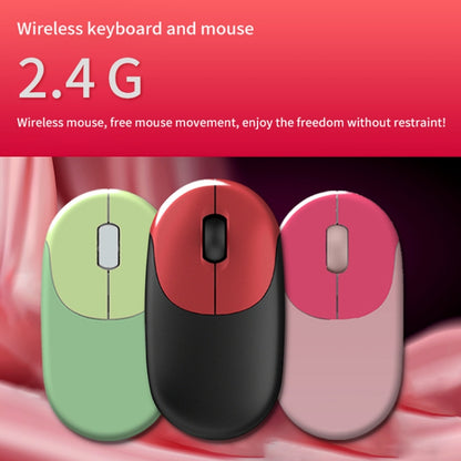 FV-W10  86-Keys 2.4G Wireless Keyboard and Mouse Set(Pink Mixed) - Wireless Keyboard by PMC Jewellery | Online Shopping South Africa | PMC Jewellery | Buy Now Pay Later Mobicred