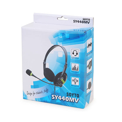 SOYTO SY440MV Teaching Office Network Class Student Education Computer Headset, Style: Black USB - Multimedia Headset by SOYTO | Online Shopping South Africa | PMC Jewellery | Buy Now Pay Later Mobicred